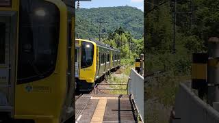 #鉄道 阿武隈急行線兜駅。福島行きの普通列車。