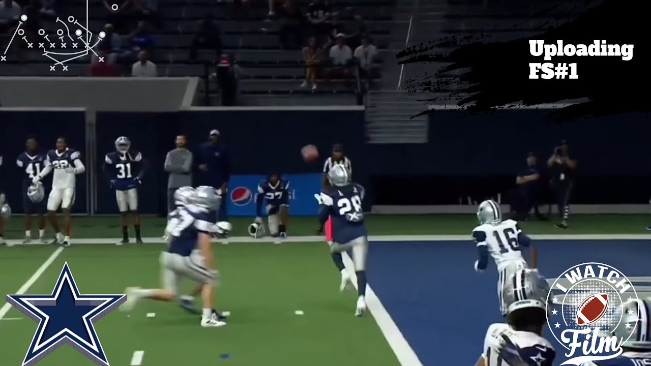 Malik Hooker Gets Pick 6 Interception In First Dallas Cowboys Practice || Camp Highlights