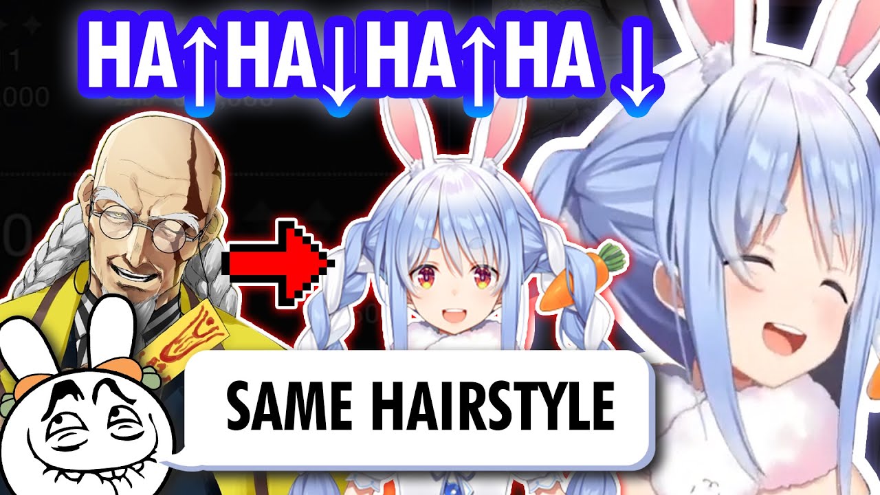 Pekora Dying From Laughter After Being Told she has Same Hairstyle as Zhang Jiao in FGO【Hololive】