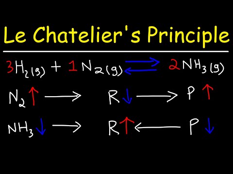 Video: Wat zijn de belangrijkste voorbeelden van Le Chatelier?