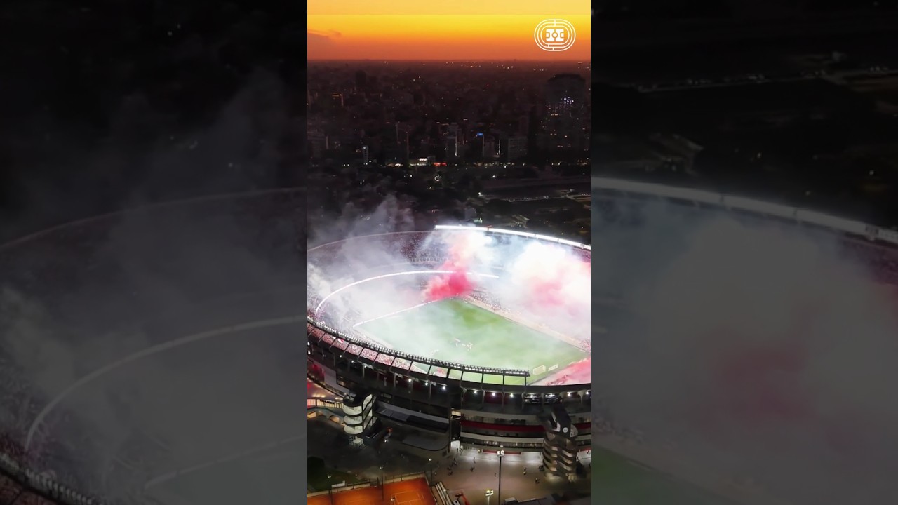 River Plate’s Monumental Stadium from the Sky ⚽🏟️✨ 