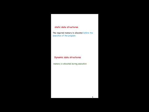 Static Vs Dynamic Data Structure