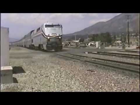 Amtrak Desert Winds in Cajon Pass - August 1994