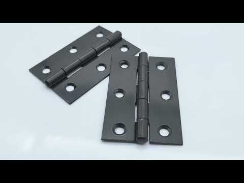 INFINITY DECOR - NON CE Mild Steel Butt Hinges - Gunmetal Grey | For Internal and External Doors