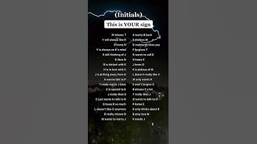 This is your sign #initials #initial #foryou #fyp