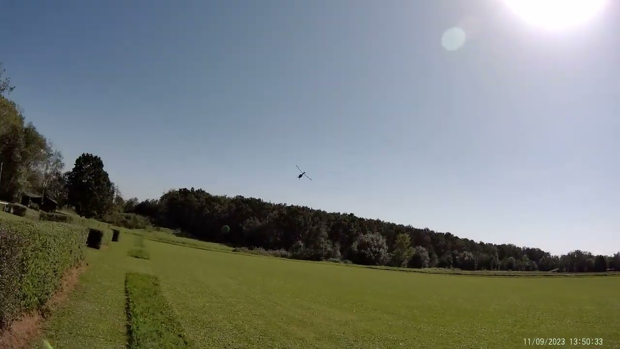 T-Rex 450 Sport V2 - SJCam SJ11 Video 4K - 11.09.23 Flight 1