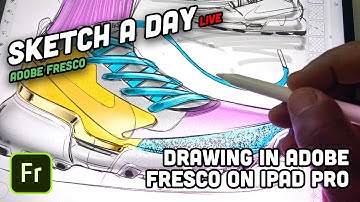 LIVE: Sketching in Adobe Fresco -  Industrial Design Sketching by Sketch A Day