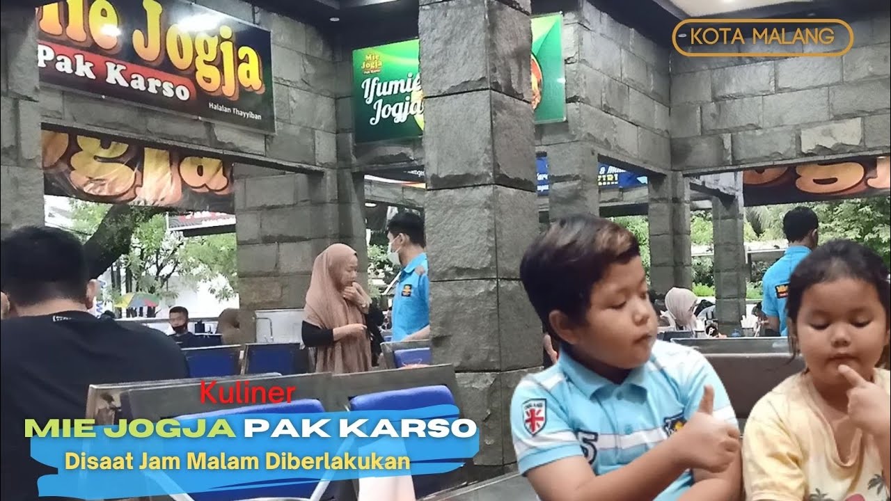 MIE JOGJA PAK KARSO Kuliner  Disaat Jam  Malam Kota Malang  