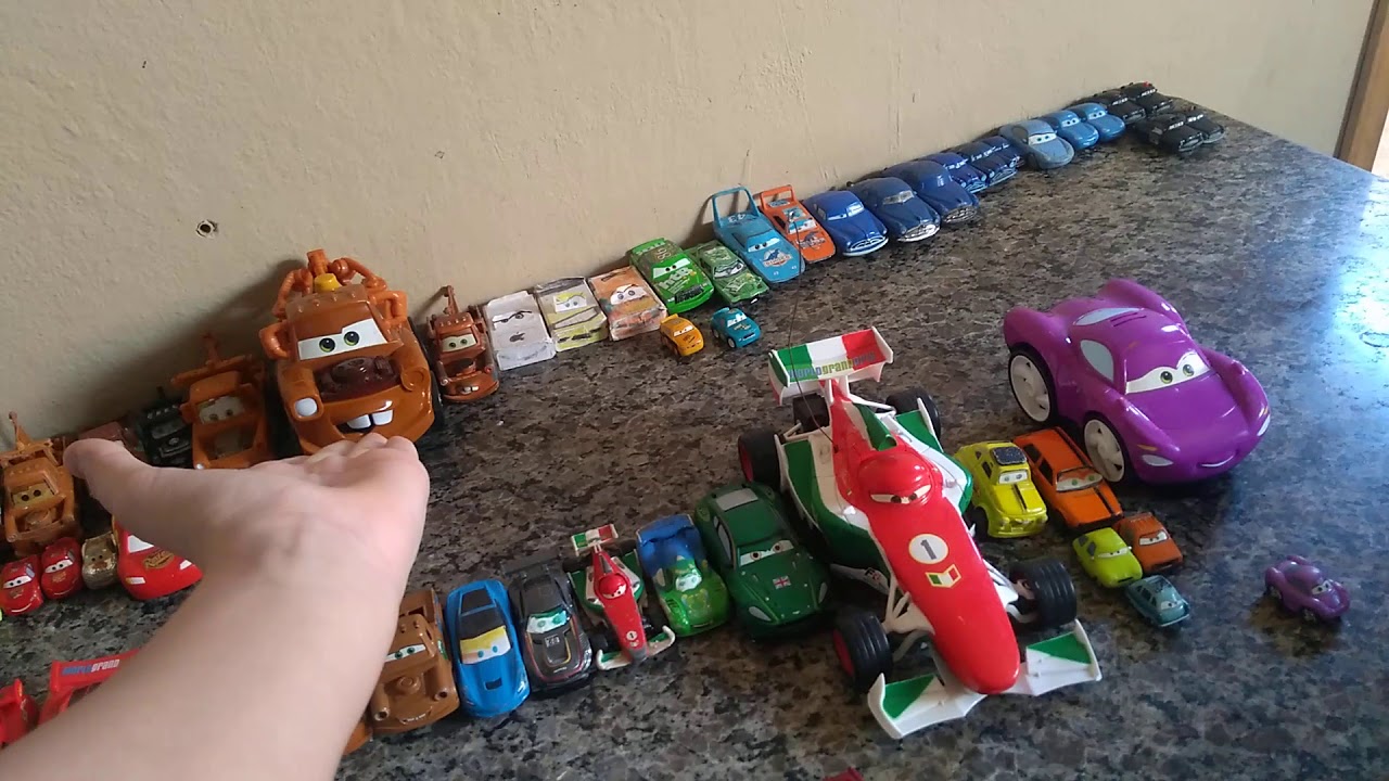 Minha coleção de carrinhos do filme carros parte 2
