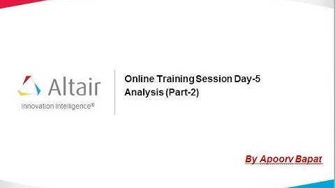 Online Training Session Day 5 (PART - 2) - Analysis