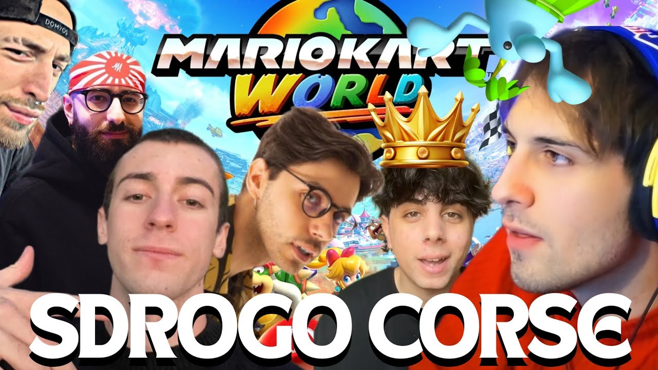TORNEO SDROGHEGGIANTE di MARIO KART!🚗👑🤯 w/Blur, Marzaa, Manuuxo, Fazz, Pesh, LolloLacustre