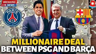 🚨OH MY GOD! MILLIONAIRE DEAL! BARCELONA AND PSG PARALYZE THE TRANSFER MARKET! BARCELONA NEWS TODAY!