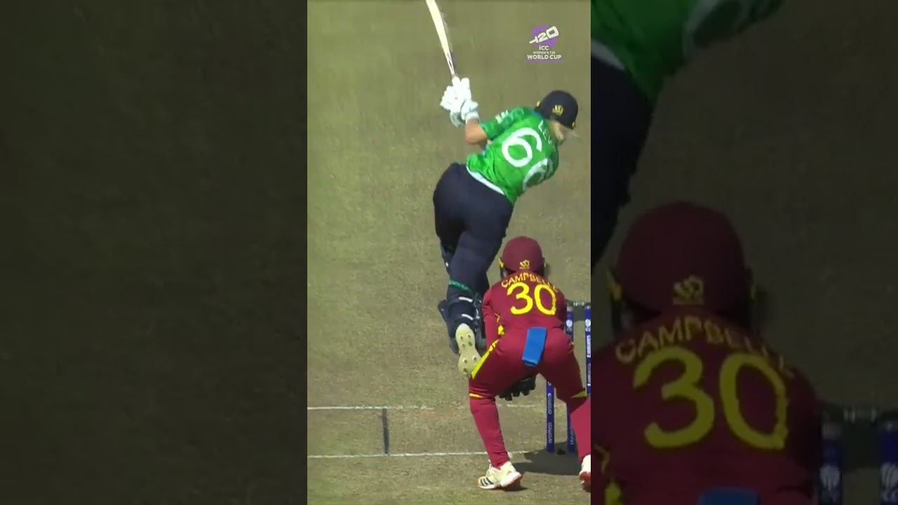 Quick movement from Hayley Matthews to put an end to Gaby Lewis 👌 #T20WorldCup