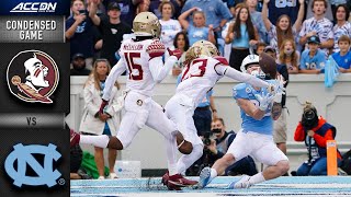 Florida State vs. North Carolina Condensed Game | 2021 ACC Football