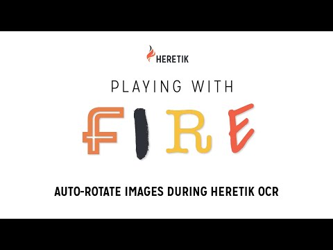Auto-rotate Images During Heretik OCR