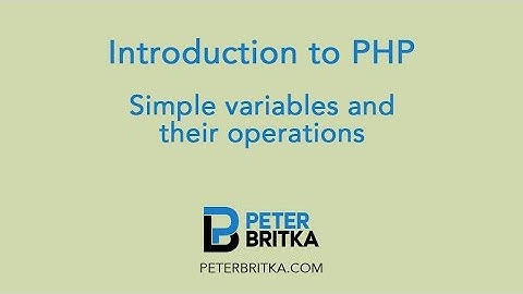 PHP - Simple variables and their operations