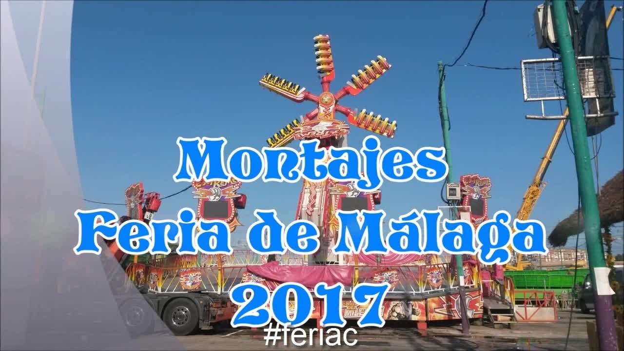 Montajes atracciones feria de Málaga 2017
