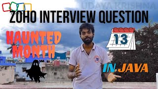 Zoho interview problem | Haunted Month in Java