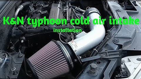 installing a K&N typhoon cold air intake on a 2009 Chevy Cobalt 297,000 Miles