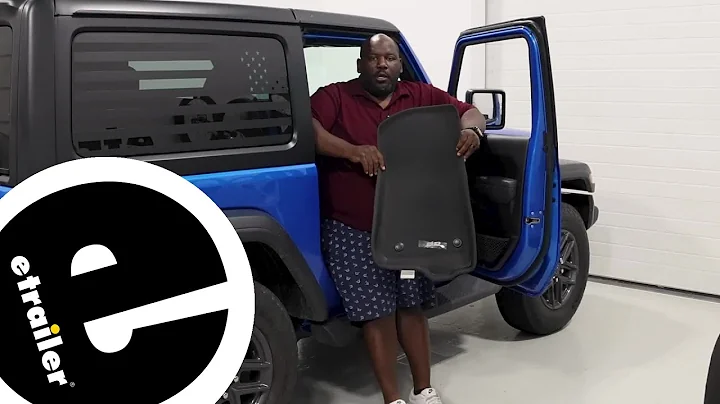etrailer | Test Fitting the 3D MAXpider Kagu Custom Front Floor Liners in a 2025 Jeep Wrangler