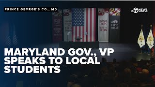 WATCH LIVE: Maryland Governor, Vice President speak in Prince George's County
