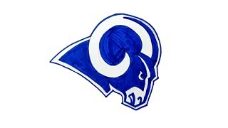 How to Draw the Los Angeles Rams Logo