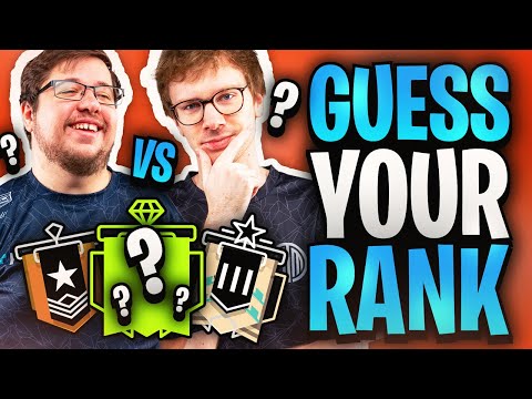Can R6 Wold Champs GUESS YOUR RANK? | TSM Rainbow Six Siege