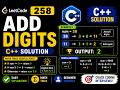 LeetCode #258 - Add Digits | O(1) Math Solution in C++