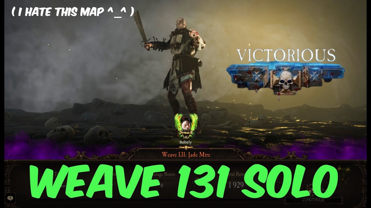Vermintide 2  Weave 131 Solo | Zealot - Cataclysm 3  | Jade Mire