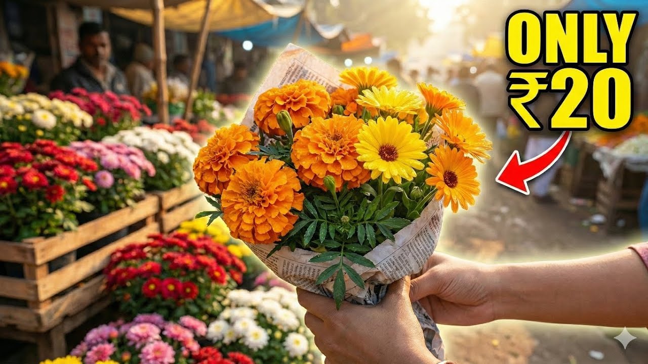 সস্তায় শীতের ফুল কিনলাম 🌻 | Winter Garden Shopping | Marigold & Calendula Plants for ₹20