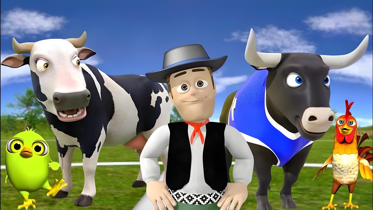 El Pollito pío 3d - el Toro y el Tractor de la Granja Part#014 -el Pollito y el Tractor de la Granja