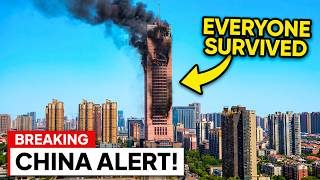 CHINA ALERT! The Skyscraper That BURNED Top To Bottom With ZERO Deaths