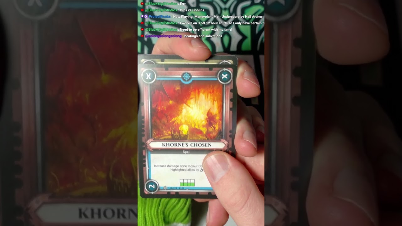 Opening Warhammer AOS TCG booster pack from stream, sub and maybe I will see you in the next one!?