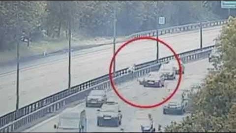 Two Swedish Sisters run into motorway. Truck hits them and still they run..