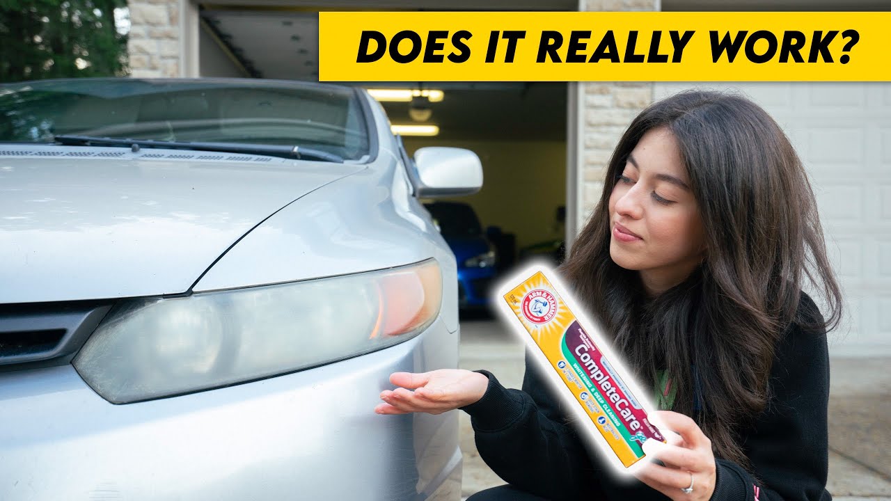 DIY Clearing Headlights using Toothpaste? YouTube