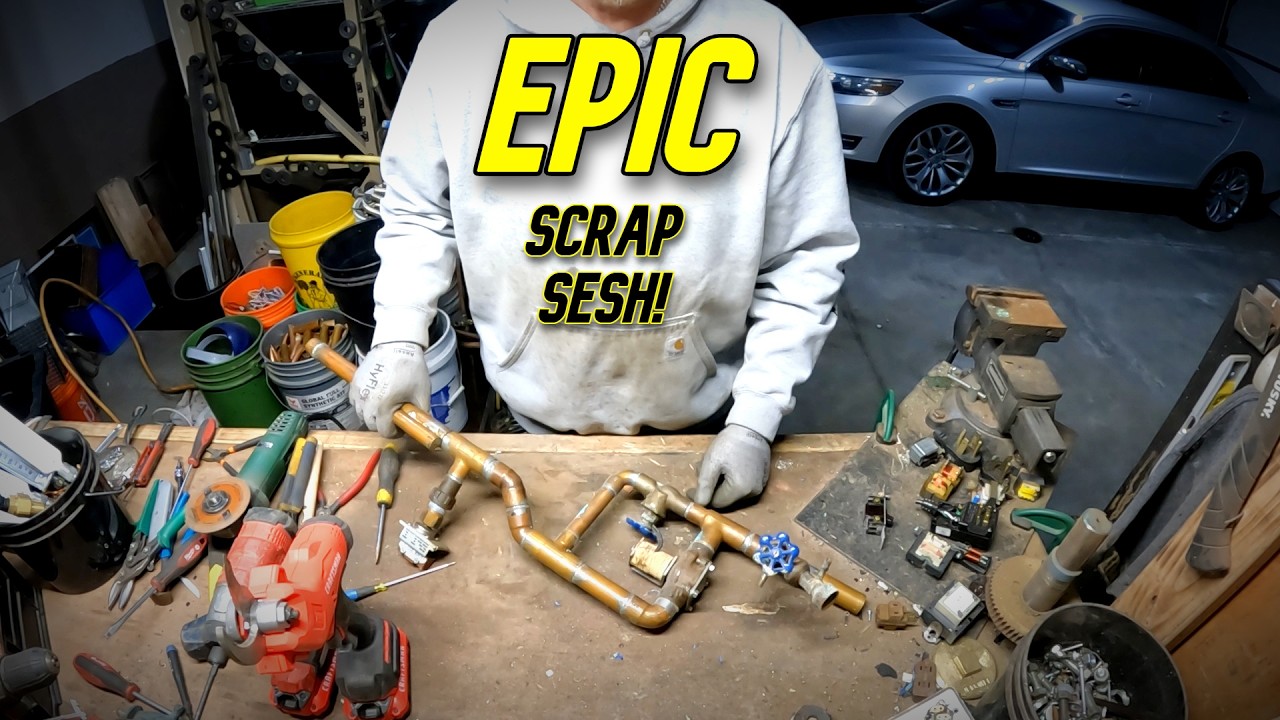 EPIC Scrap Marathon - SOOO Many Different Pieces: Copper, Brass, HVAC, Plumbing - Get Your Popcorn!
