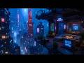 Rainy Neon Nights | Cyberpunk Ambience 528Hz Healing for Focus &amp; Sleep [ 8 HOURS ]