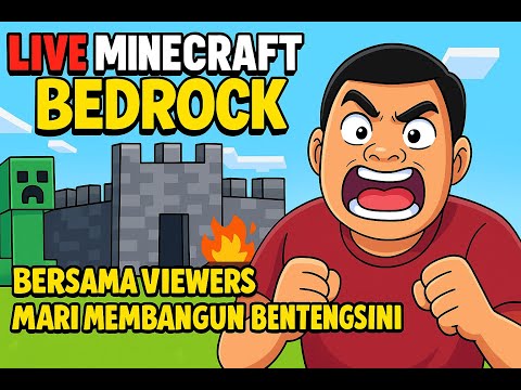 LIVE MINECRAFT BEDROCK #89 | ONCOM SMP | HARI KE 6 SETTING SERVER | SELAMAT HARI RAYA