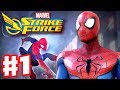 Marvel Strike Force - Gameplay Walkthrough Part 1 - Spiderman, Captain America, Luke Cage, Punisher!