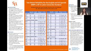 Test-Retest Reliability for the English and US Spanish MMPI-2-RF in Latinx University Students