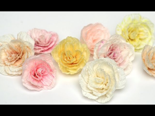 Tiny paper roses - Petites roses en papier - Pequeñas rosas de papel