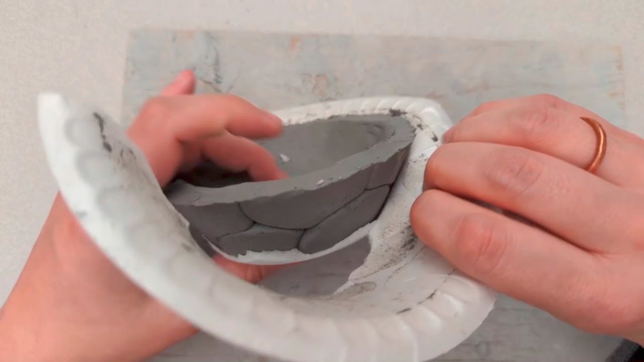 How to Use a Foam Bowl to Make Pottery Press Mold Technique on the