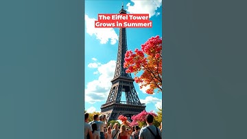 Did you know the Eiffel Tower changes height? 🤔 How much do you think it grows? 🎉 #EiffelTower
