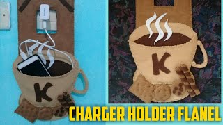 CARA MEMBUAT CHARGER HOLDER FLANEL #chargerholder #flanel