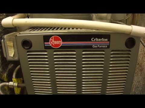 Rheem Criterion High Efficiency Furnace u0026 Central A/C - YouTube