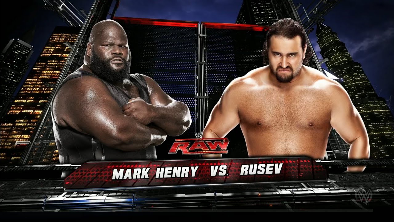 Mark Henry Vs Rusev - Full Match At RAW | WWE 2k15