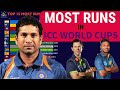 Top 15 Cricketers Ranked By Most Runs In World Cup (1975 -2015) | Sachin | Ponting | WorldRankings