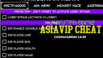 FREE CODM:GARENA | MOD MENU 1.6.38.VIP CHEAT(OUTDATED)