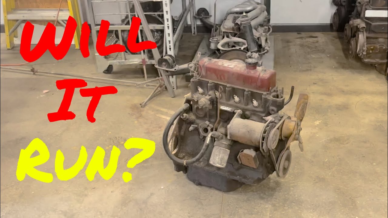 We TRY to Start an MGB parts car Engine... on the FLOOR of the SHOP!