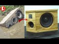 Restoration old broken abandoned speakers   - Using pallet wood